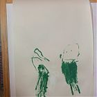 ребенок рисует маму и папу