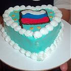 торт-мороженое российский флаг