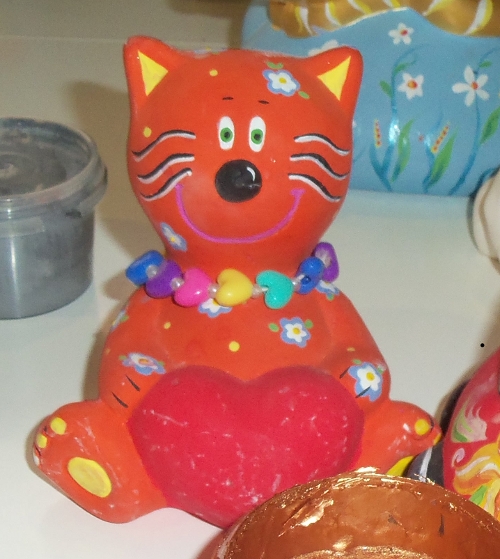 сувенир кот оранжевый
