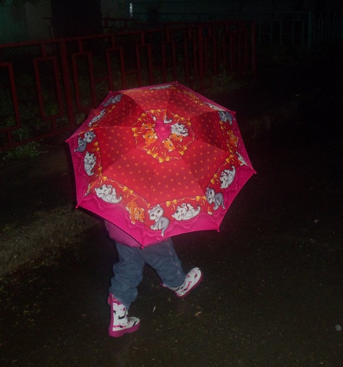 прогулка под зонтом